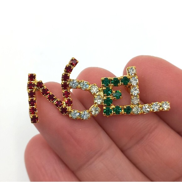 10PC Vintage Christmas Brooches Jewelry Sterling Silver Angel Trees Snowman - Picture 6 of 9